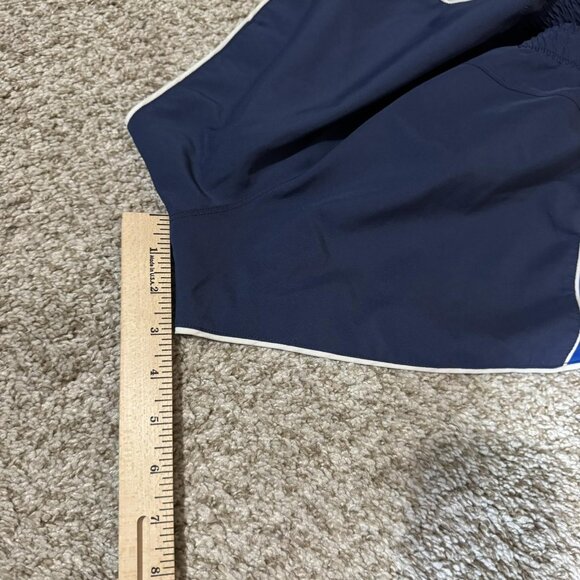 Adidas Shorts Womens Small Navy Blue Aeroready Running Athletic Dolphin Hem - Picture 8 of 8